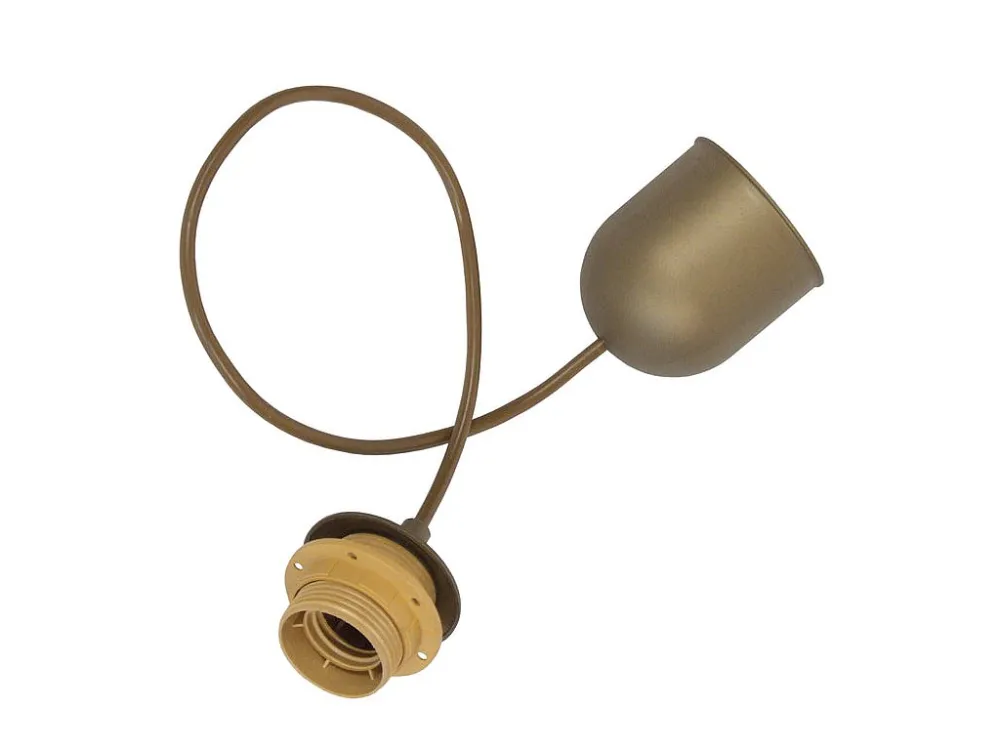 Suspensão TOSEL PENDEL cordão de algodão globo preto D16 x H80 cm Kit com 2 Unidades