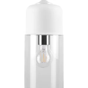 Glass Pendant Lamp Branco PURUS com Lâmpada de Filamento