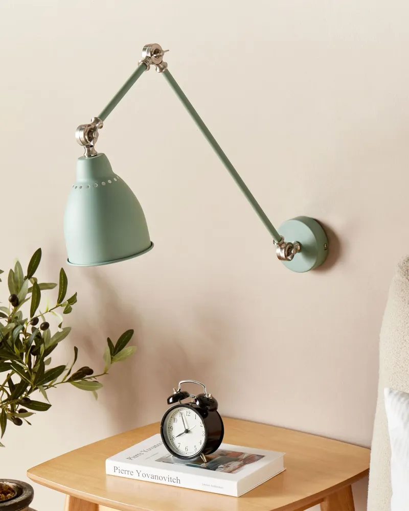 Long Arm Wall Light Light Green MISSISSIPPI