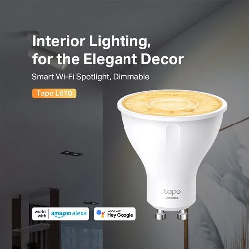 Lâmpada Inteligente TP-Link Tapo L610 Conectado Wi-Fi Spotlight Dimmable 2700 K
