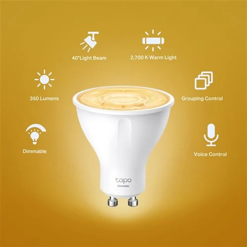 Lâmpada Inteligente TP-Link Tapo L610 Conectado Wi-Fi Spotlight Dimmable 2700 K