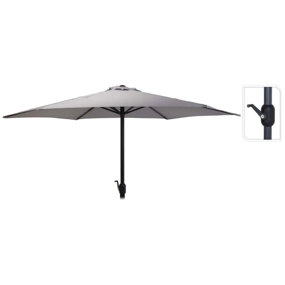ProGarden Guarda-sol de jardim Monica 270 cm verde-claro Cor Branca Fria 6000K