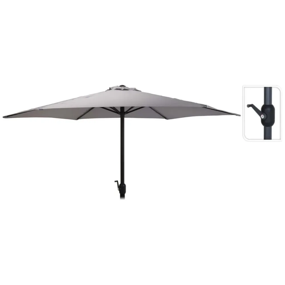 ProGarden Guarda-sol de jardim Monica 270 cm verde-claro Cor Branca Fria 6000K