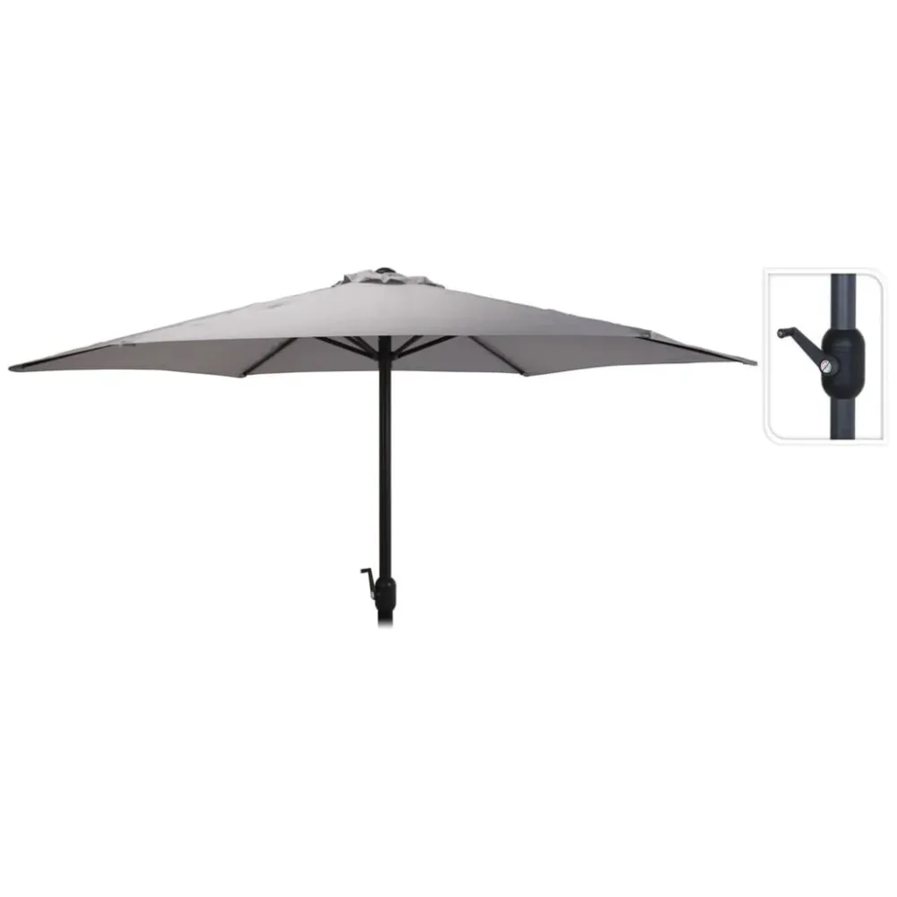 ProGarden Guarda-sol de jardim Monica 270 cm verde-claro Cor Branca Fria 6000K