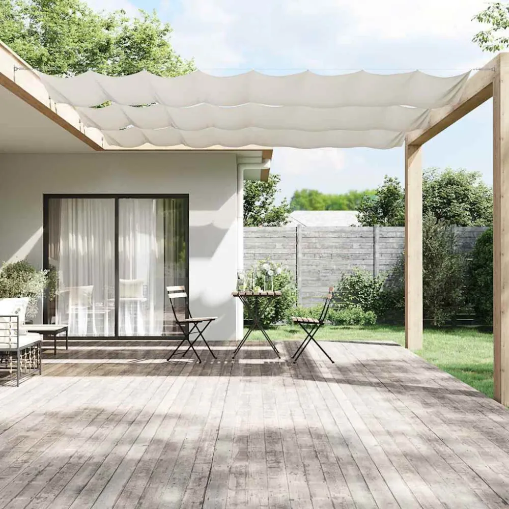 Projetor de Jardim Toldo vertical 60x1000 cm tecido oxford branco