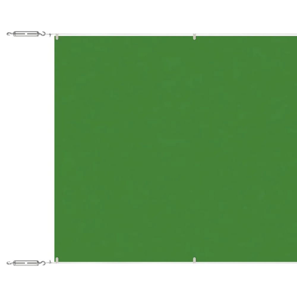 Toldo vertical 60x1000 cm tecido oxford verde-claro com Sensor de Movimento