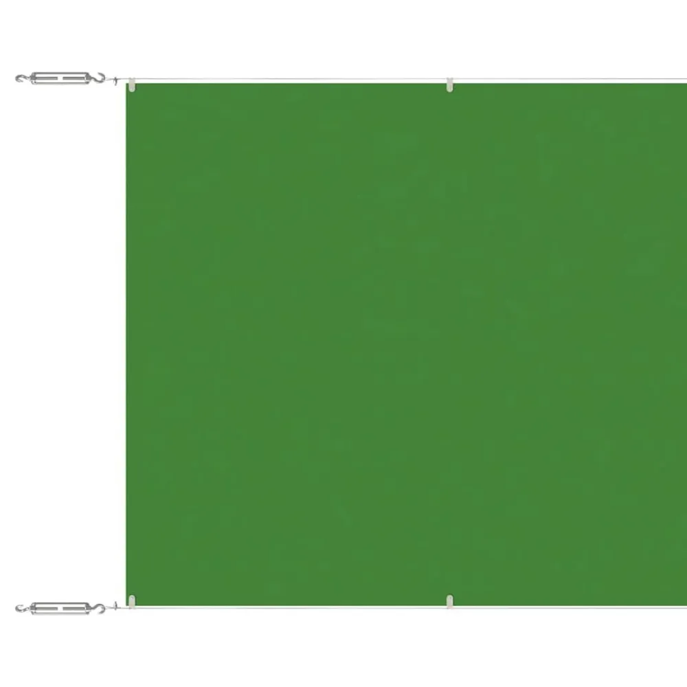 Toldo vertical 60x1000 cm tecido oxford verde-claro com Sensor de Movimento