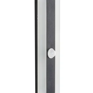 Candeeiro de parede LED com sensor de movimento preto 30 cm SAVANE