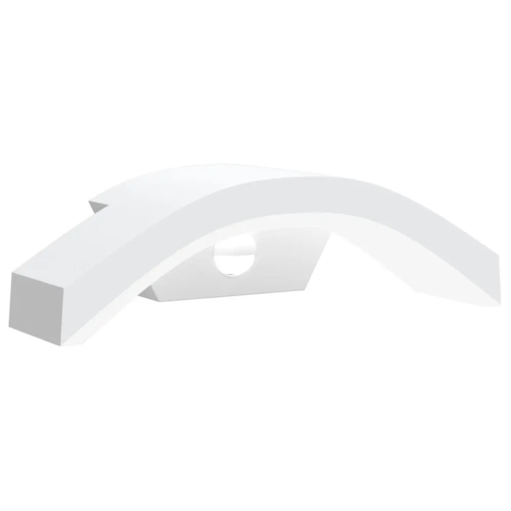 Candeeiro parede LED exterior com sensor alumínio fundido branco