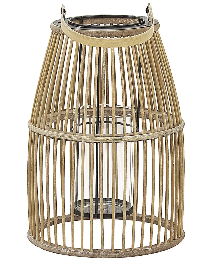 Lanterna de bambu creme HOSTE