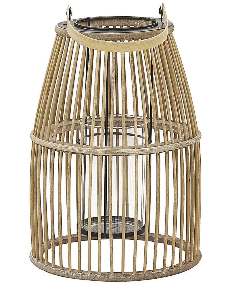 Lanterna de bambu creme HOSTE