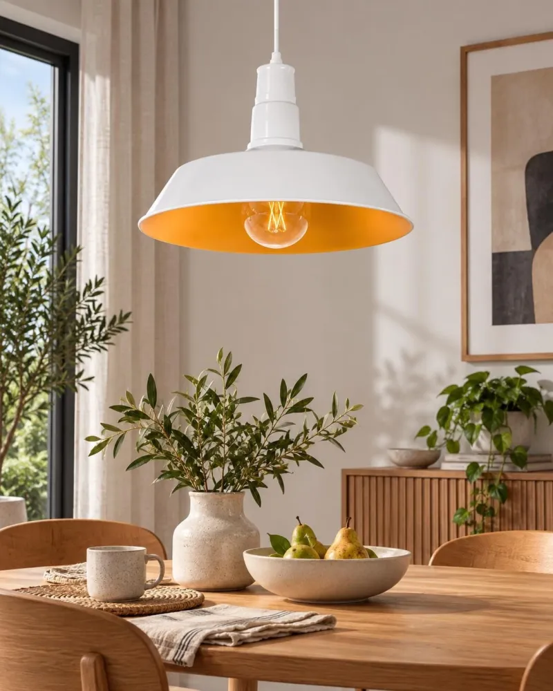 Aluminium Pendant Light Marfim BAYOU Alumínio Anodizado