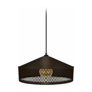 Cabo de Prolongamento Suspensão TOSEL ADONIS metálico cúpula castanho D33 x H70 cm
