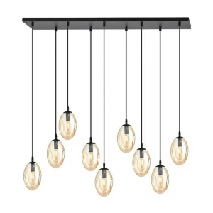 Candeeiro Suspenso Astral, Âmbar, 100x100x22 cm, EPIKASA com Sensor de Luz Diurna