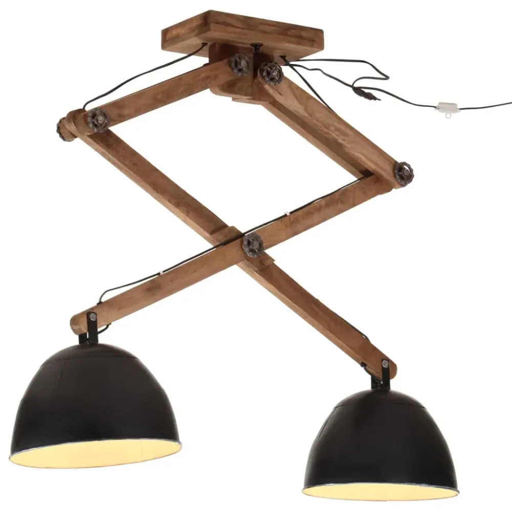 Candeeiro de teto 25 W 29x18x85 cm E27 preto com Conector IP65