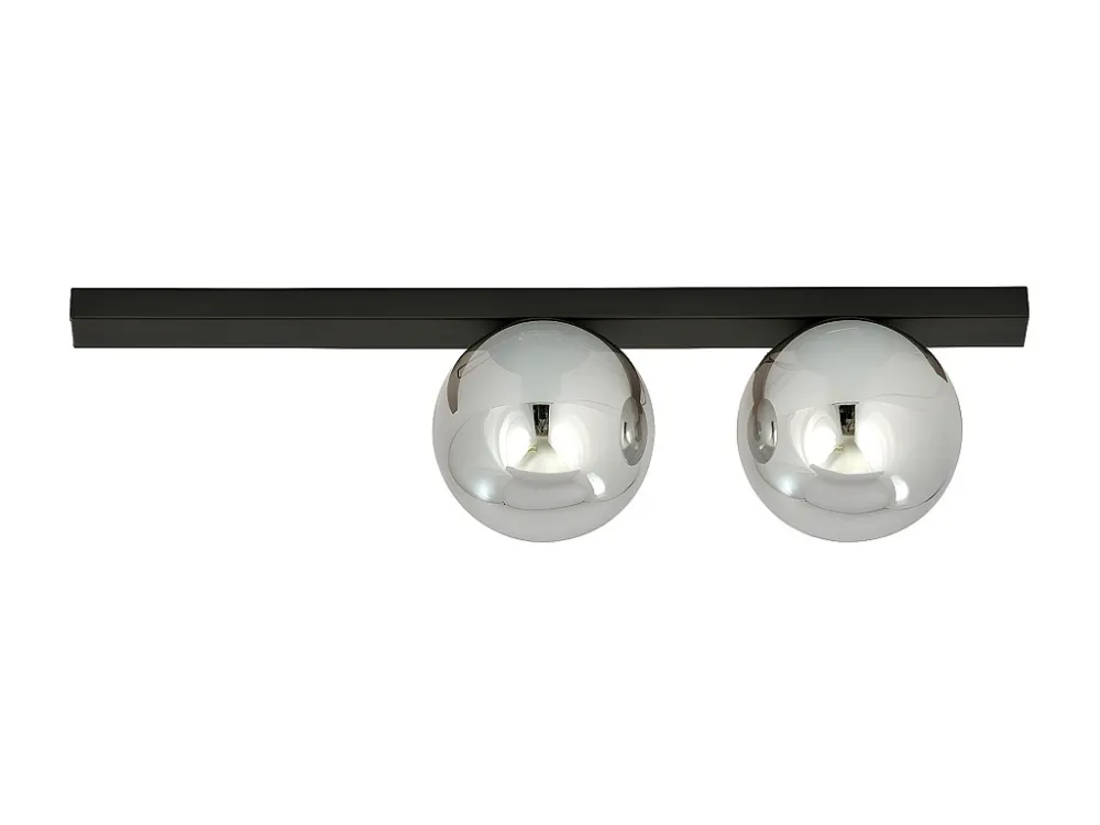 Candeeiro de Teto Fit, Preto, 60x17x14 cm, EPIKASA com Sensor de Luz Diurna