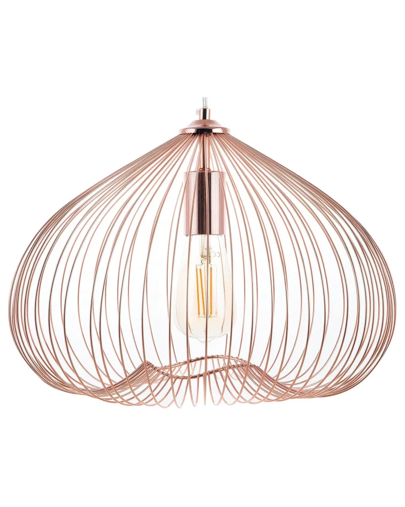 Candeeiro de teto geométrico cor de cobre TORDINO para Fita LED RGB