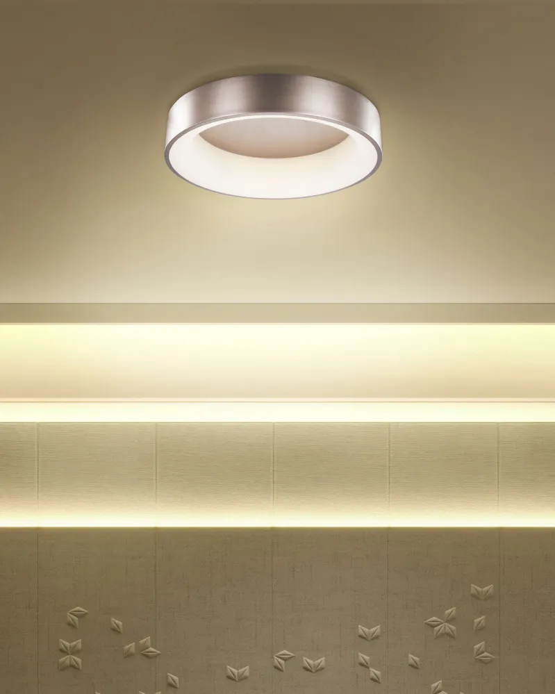 Candeeiro de teto LED em metal castanho nítido DAWEI Cabo 5 Metros