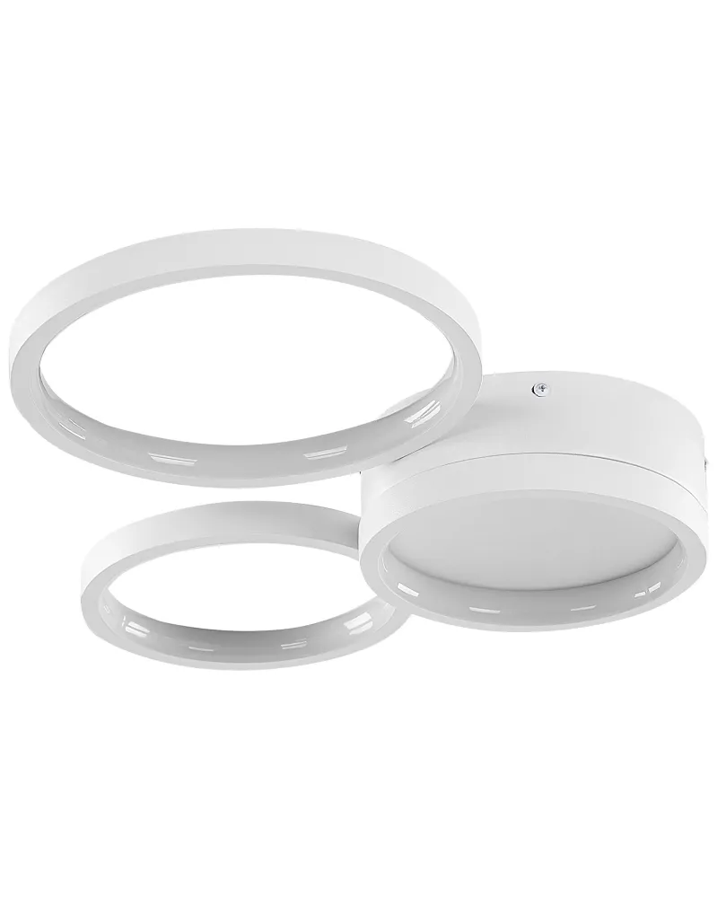 Candeeiro de teto LED em metálico branco AGNAT