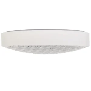Candeeiro de teto LED em metálico branco ARLI com Timer Programável