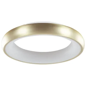 Candeeiro de teto LED metálico dourado ATARAN