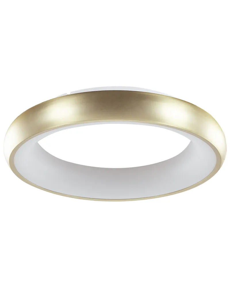 Candeeiro de teto LED metálico dourado ATARAN