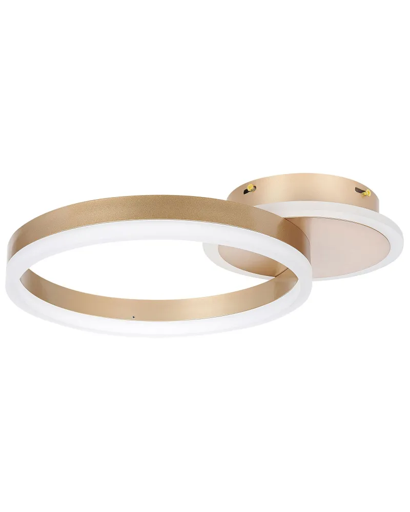 Candeeiro de teto LED em metálico dourado GLYDE