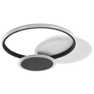 Candeeiro de teto LED em metálico preto e branco ZAMI | Entrega Rápida e Segura