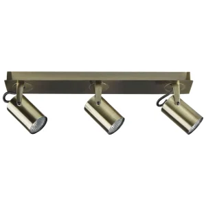 Candeeiro de teto em metal cor de acobreado para 3 lâmpadas KLIP com Sensor de Luz Diurna