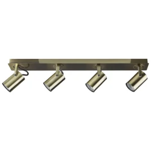 Candeeiro de teto em metal cor de tom terroso para 4 lâmpadas KLIP