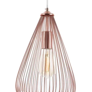 Candeeiro de teto em metálico cor de cobre CONCA para Fita LED RGB