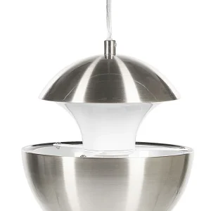 Candeeiro de teto em metálico prateado BOJANA com Sensor de Luz Diurna