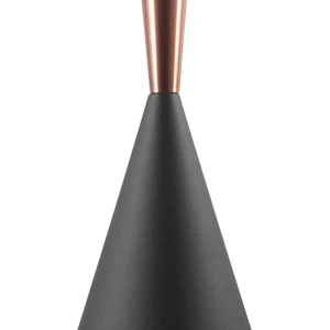 Candeeiro de teto preto e cor de cobre TAGUS Alumínio Anodizado