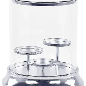 Candle Holder CILEGON Glass Prata para Instalação em Sanca
