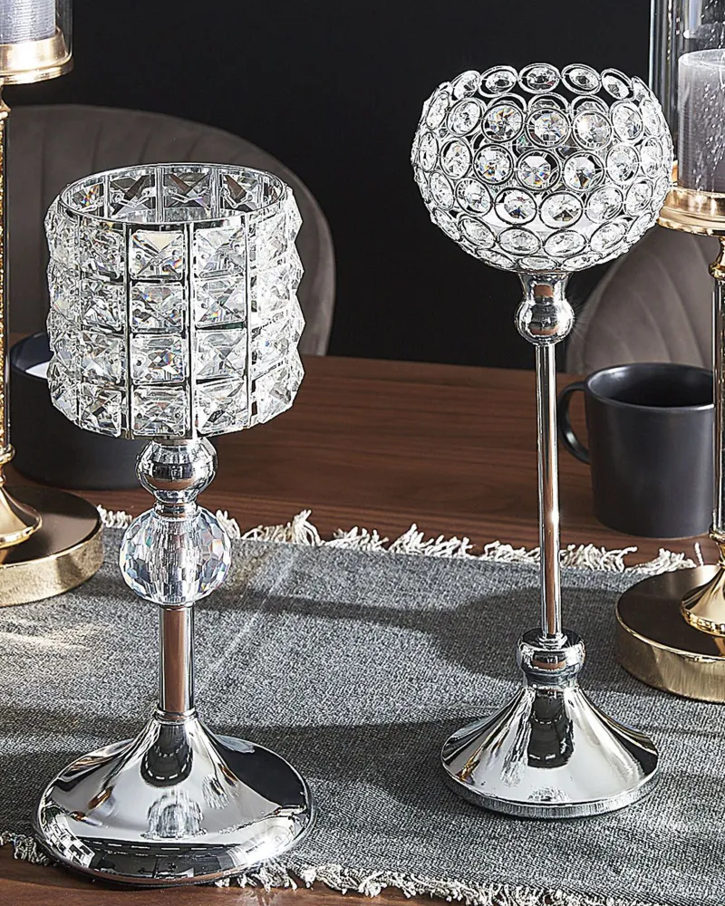 Candle Holder ESTERNAY Metal Brilhante para Fita LED RGB