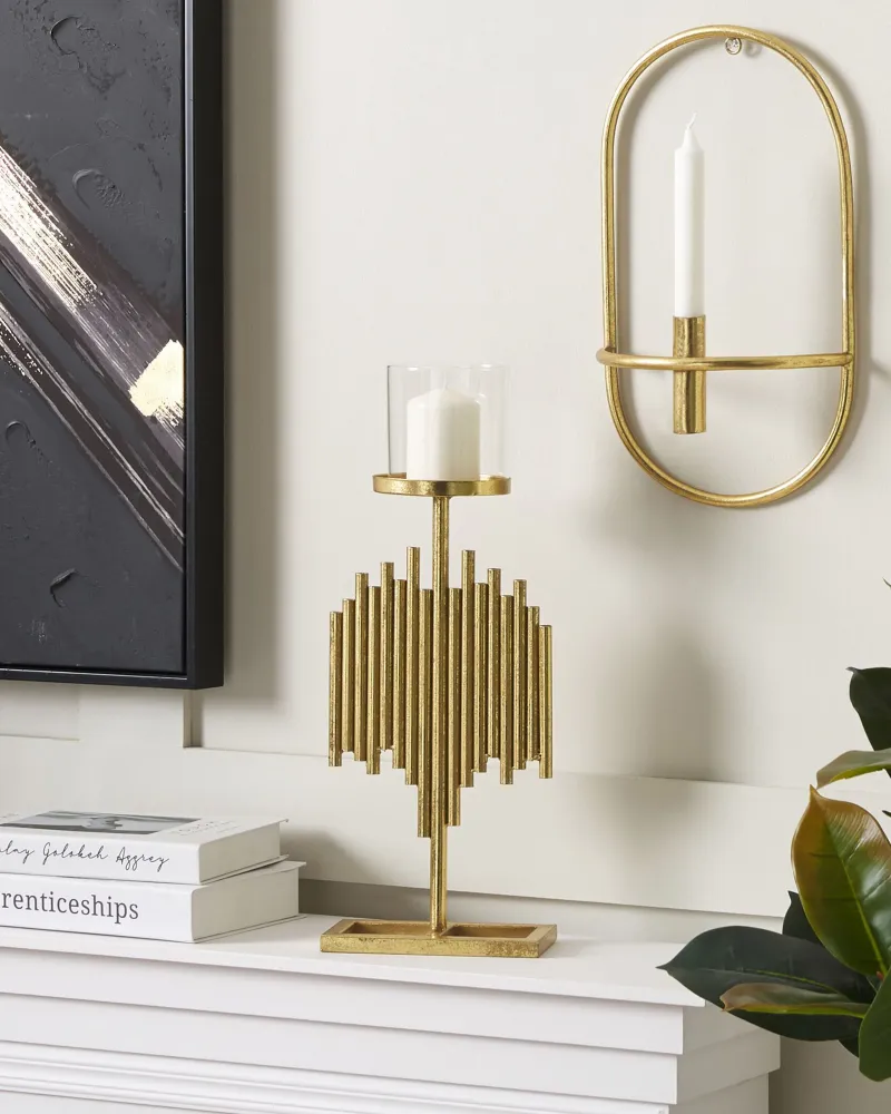 Candle Holder NIAS Metálico Gold
