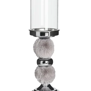 Candle Holder PADRE Glass Brilhante Grey