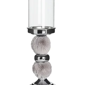 Candle Holder PADRE Glass Brilhante Grey