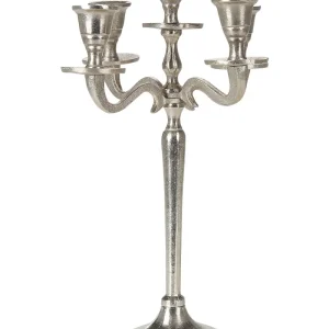 Candle Holder PETRA Metálico Silver