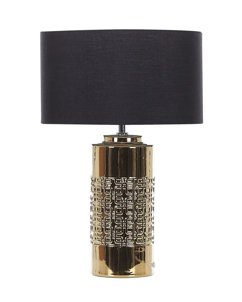 Ceramic Table Lamp Gold CIMARRON