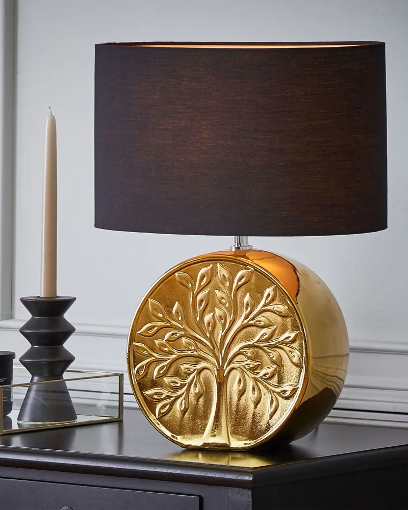 Ceramic Table Lamp Gold KHERLEN