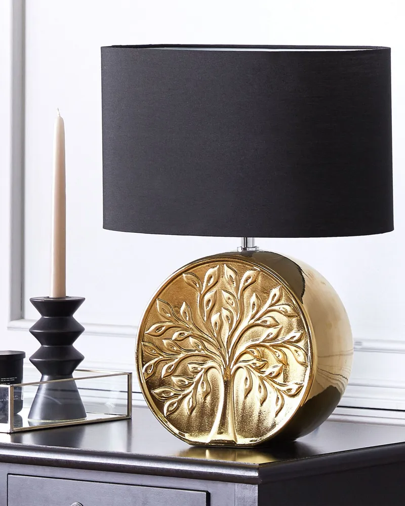 Ceramic Table Lamp Gold KHERLEN