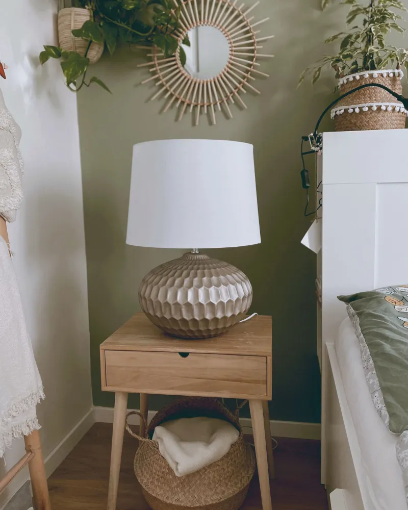 Ceramic Table Lamp Gold PIRITA