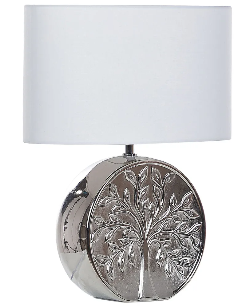 Ceramic Table Lamp Silver KHERLEN