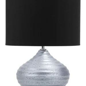 Ceramic Table Lamp Silver KUBAN