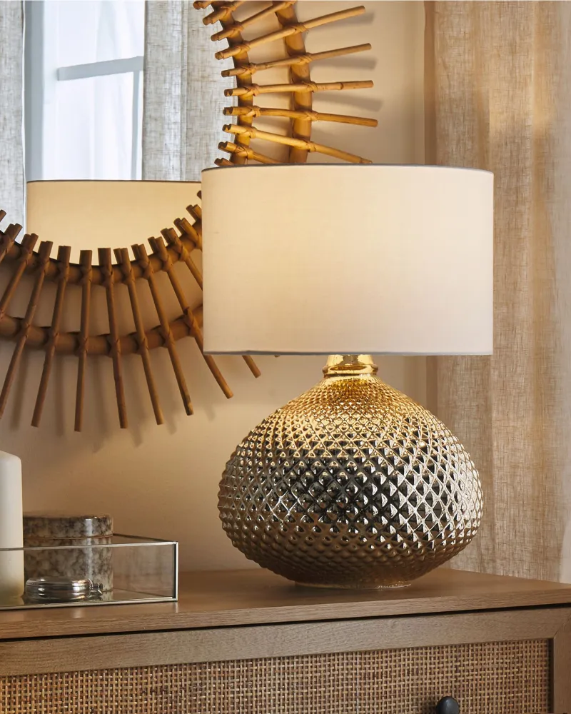 Certificado IP65 à Prova d'Água Metal Table Lamp Dourado MADON