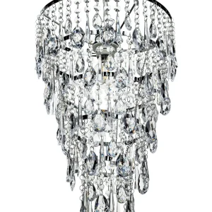 Chandelier Acrílico Crystals Silver ENTWASH