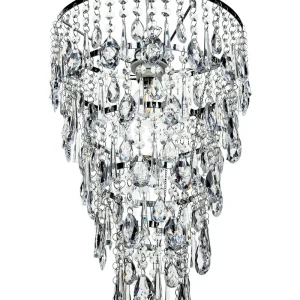Chandelier Acrílico Crystals Silver ENTWASH