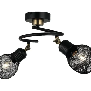 Conector para Fita LED Candeeiro de Teto Piacenza, Ouro, Preto, 32 x 19 x 34 cm, EPIKASA