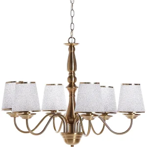 Conector para Fita LED 6 Light Metálico Chandelier Brass BRADANO